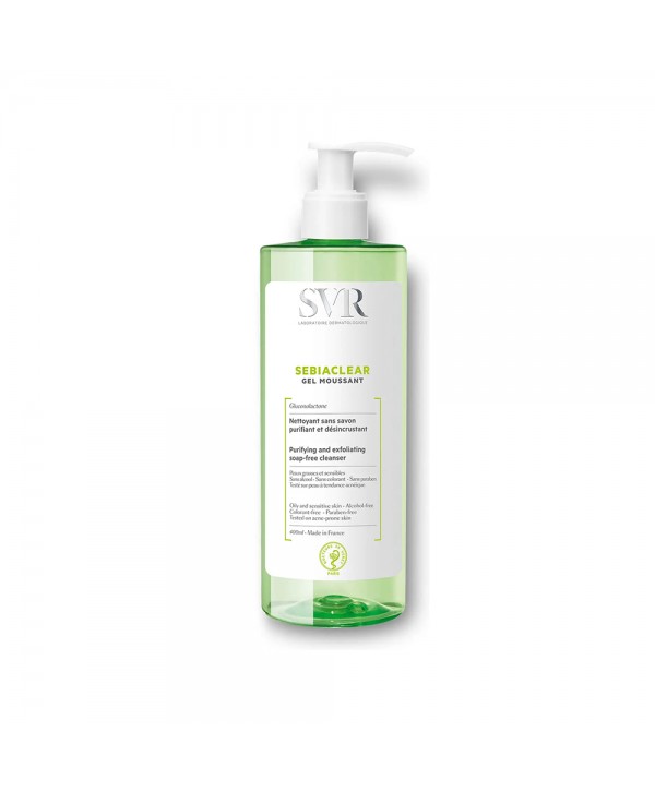 SVR - Sebiaclear Gel Moussant Soap-Free Purifying Cleanser for Oily Skin 400 mL