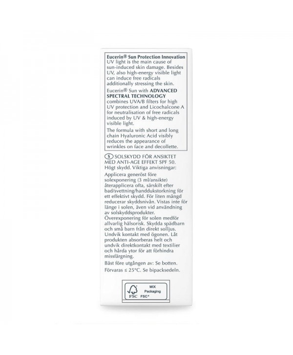Eucerin Sun Face Anti-Age Fluid SPF50 50ml
