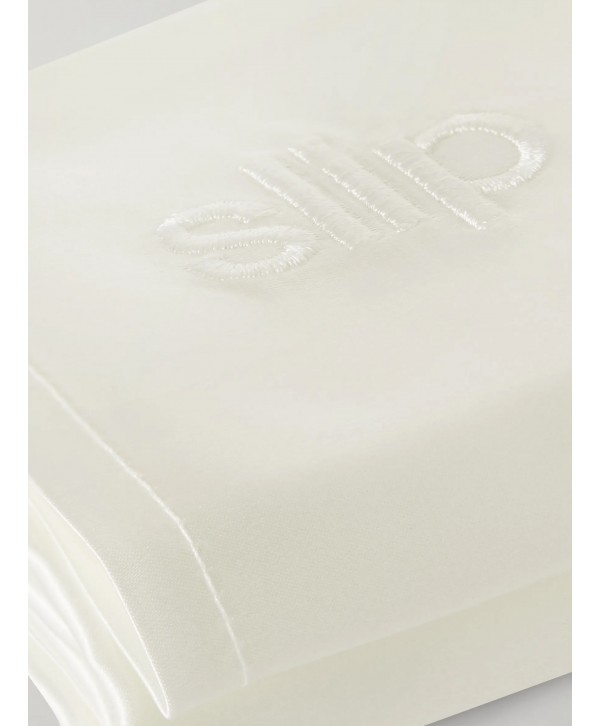 Embroidered silk large pillowcase