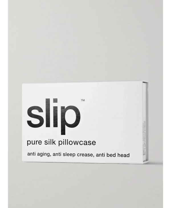 Embroidered silk large pillowcase