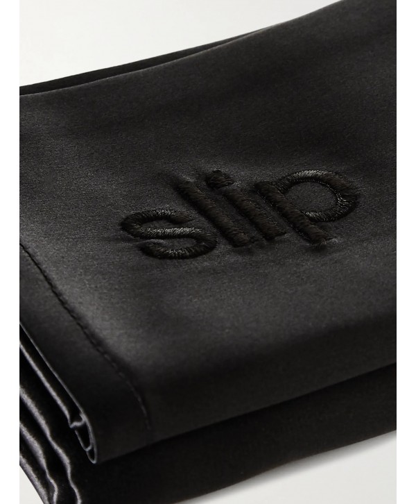 Embroidered silk large pillowcase