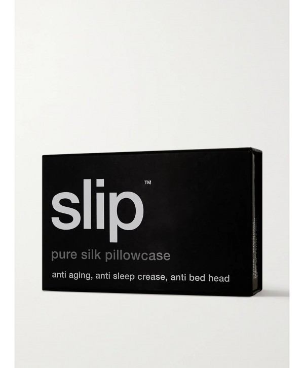 Embroidered silk large pillowcase